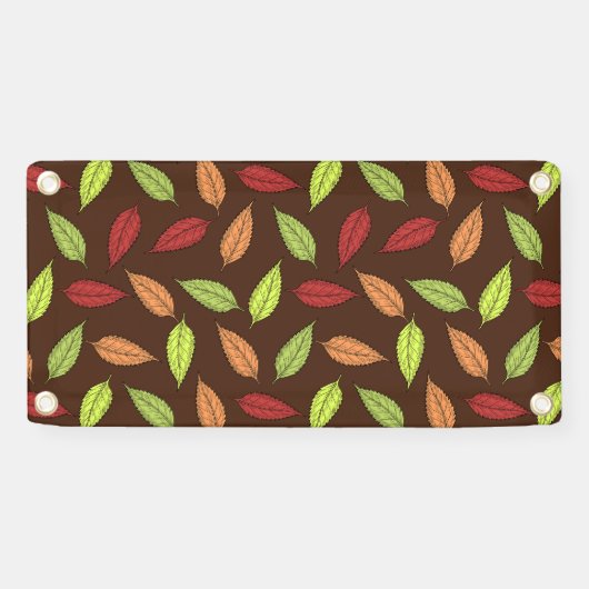 Muster von Blätter, farbenfrohe Blätter, Herbstblä Banner (Horizontal)