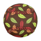 Muster von Blätter, farbenfrohe Blätter, Herbstblä Baseball (Rückseite)