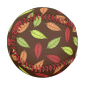 Muster von Blätter, farbenfrohe Blätter, Herbstblä Baseball (Vorderseite Links)