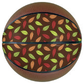 Muster von Blätter, farbenfrohe Blätter, Herbstblä Basketball (Vorderseite)
