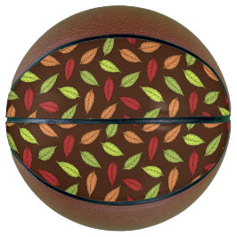 Muster von Blätter, farbenfrohe Blätter, Herbstblä Basketball