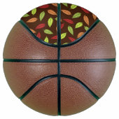 Muster von Blätter, farbenfrohe Blätter, Herbstblä Basketball (Rechts)
