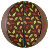 Muster von Blätter, farbenfrohe Blätter, Herbstblä Basketball (Vertikal)