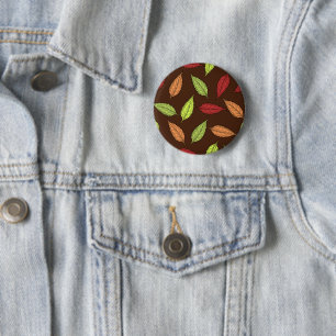 Muster von Blätter, farbenfrohe Blätter, Herbstblä Button