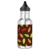 Muster von Blätter, farbenfrohe Blätter, Herbstblä Edelstahlflasche (Rechts)