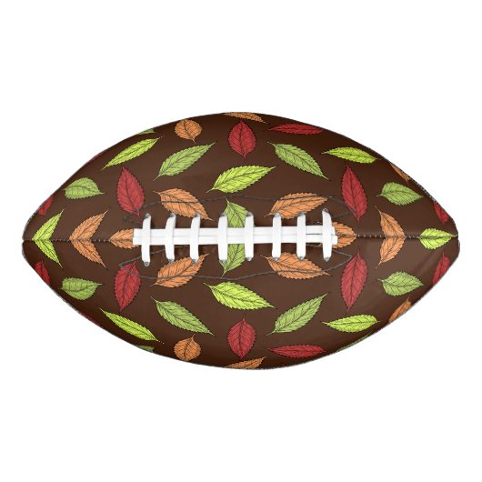 Muster von Blätter, farbenfrohe Blätter, Herbstblä Football (Vorderseite)