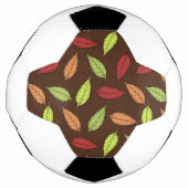 Muster von Blätter, farbenfrohe Blätter, Herbstblä Fußball (Vorderseite)