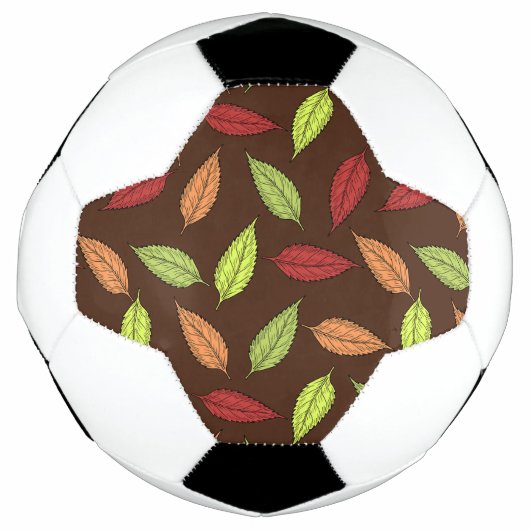 Muster von Blätter, farbenfrohe Blätter, Herbstblä Fußball (Vorderseite)