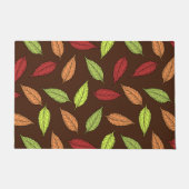 Muster von Blätter, farbenfrohe Blätter, Herbstblä Fußmatte (Vorderseite)