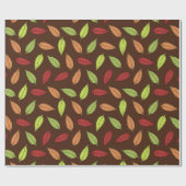 Muster von Blätter, farbenfrohe Blätter, Herbstblä Geschenkpapier (Flach)