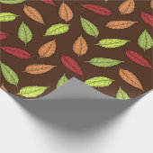 Muster von Blätter, farbenfrohe Blätter, Herbstblä Geschenkpapier (Ecke)