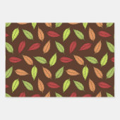 Muster von Blätter, farbenfrohe Blätter, Herbstblä Geschenkpapier Set (Vorderseite)