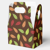 Muster von Blätter, farbenfrohe Blätter, Herbstblä Geschenkschachtel (Geöffnet)