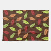 Muster von Blätter, farbenfrohe Blätter, Herbstblä Geschirrtuch (Horizontal)