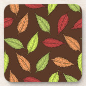 Muster von Blätter, farbenfrohe Blätter, Herbstblä Getränkeuntersetzer (Vorderseite)