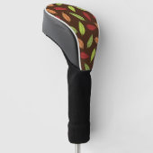 Muster von Blätter, farbenfrohe Blätter, Herbstblä Golf Headcover (angewinkelt)