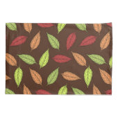 Muster von Blätter, farbenfrohe Blätter, Herbstblä Kissenbezug (Rückseite)