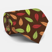 Muster von Blätter, farbenfrohe Blätter, Herbstblä Krawatte (Gerollt)