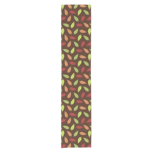 Muster von Blätter, farbenfrohe Blätter, Herbstblä Kurzer Tischläufer (Vorderseite)