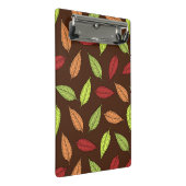Muster von Blätter, farbenfrohe Blätter, Herbstblä Mini Klemmbrett (Schrägansicht)