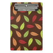 Muster von Blätter, farbenfrohe Blätter, Herbstblä Mini Klemmbrett (Vorderseite)