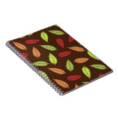 Muster von Blätter, farbenfrohe Blätter, Herbstblä Notizblock (Rechte Seite)