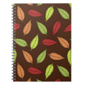 Muster von Blätter, farbenfrohe Blätter, Herbstblä Notizblock (Vorderseite)