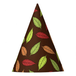 Muster von Blätter, farbenfrohe Blätter, Herbstblä Partyhütchen