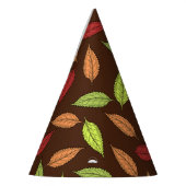 Muster von Blätter, farbenfrohe Blätter, Herbstblä Partyhütchen (Links)