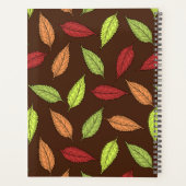 Muster von Blätter, farbenfrohe Blätter, Herbstblä Planer (Rückseite)