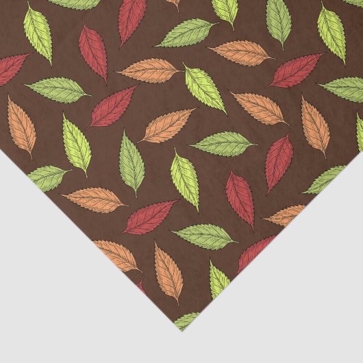 Muster von Blätter, farbenfrohe Blätter, Herbstblä Seidenpapier (Ausschnitt)