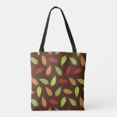 Muster von Blätter, farbenfrohe Blätter, Herbstblä Tasche (Rückseite)