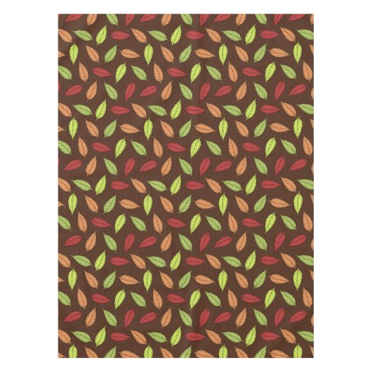 Muster von Blätter, farbenfrohe Blätter, Herbstblä Tischdecke (Vorderseite)