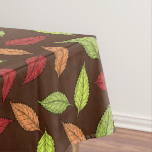 Muster von Blätter, farbenfrohe Blätter, Herbstblä Tischdecke