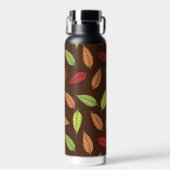 Muster von Blätter, farbenfrohe Blätter, Herbstblä Trinkflasche (Vorne)