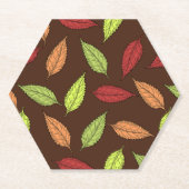 Muster von Blätter, farbenfrohe Blätter, Herbstblä Untersetzer (Vorderseite)