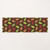 Muster von Blätter, farbenfrohe Blätter, Herbstblä Yogamatte (Rückseite (Horizontal))