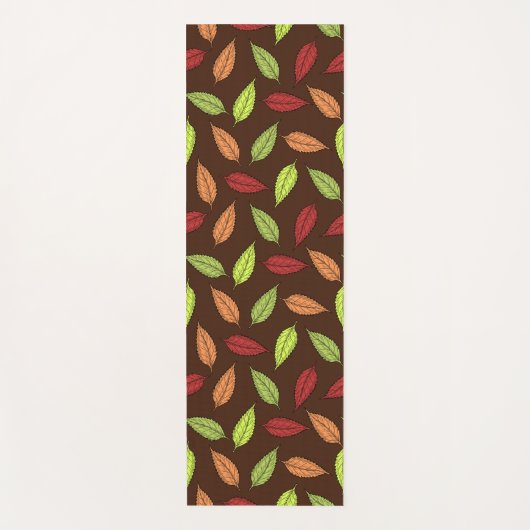 Muster von Blätter, farbenfrohe Blätter, Herbstblä Yogamatte (Vorderseite)