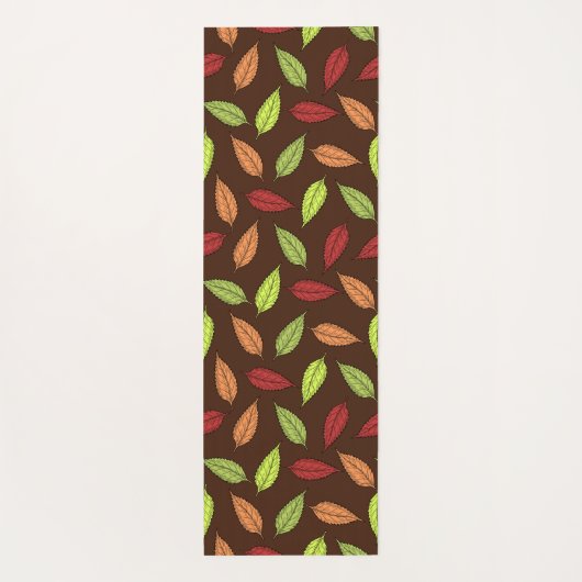 Muster von Blätter, farbenfrohe Blätter, Herbstblä Yogamatte (Rückseite)