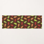 Muster von Blätter, farbenfrohe Blätter, Herbstblä Yogamatte (Vorderseite (Horizontal))