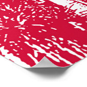 Muster von Blätter. Tropische Palmen Poster (Ecke)