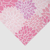 Muster von Blume, rosa Dahlia-Blume, Ihr Name Seidenpapier (Ausschnitt)