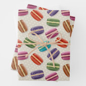 Muster von bunten Kuchen Geschenkpapier Set (Beispiel)