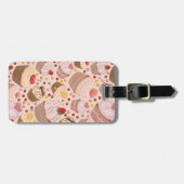 Muster von den feierlichen kleinen Kuchen Gepäckanhänger (Vorderseite horizontal)