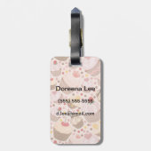 Muster von den feierlichen kleinen Kuchen Gepäckanhänger (Rückseite vertikal)