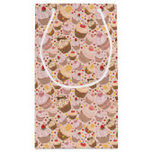 Muster von den feierlichen kleinen Kuchen Kleine Geschenktüte (Rückseite)