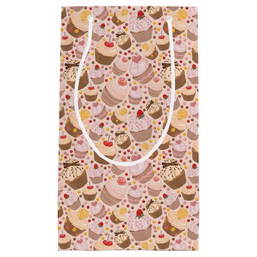 Muster von den feierlichen kleinen Kuchen Kleine Geschenktüte (Vorderseite)