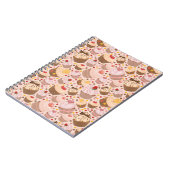 Muster von den feierlichen kleinen Kuchen Notizblock (Linke Seite)