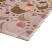 Muster von den feierlichen kleinen Kuchen Schneidebrett (Ecke)