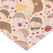 Muster von den feierlichen kleinen Kuchen Tischdecke (Schrägansicht)